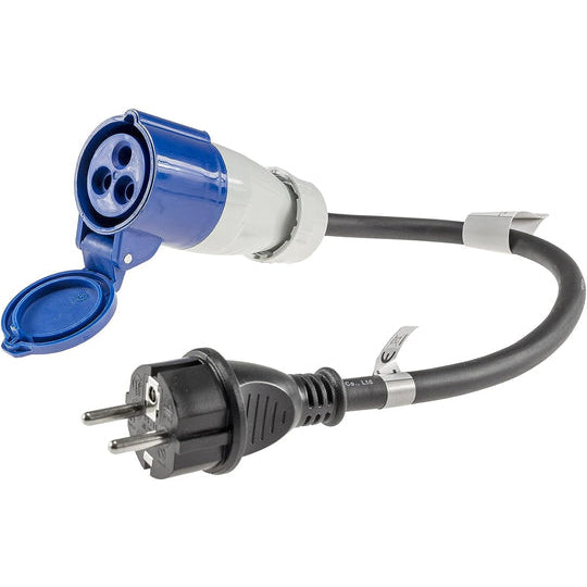 Daolar CEE to Schuko Adapter cable 35 cm 230 V 32A 3-Pin for Camping, Boat, Camper, Caravan
